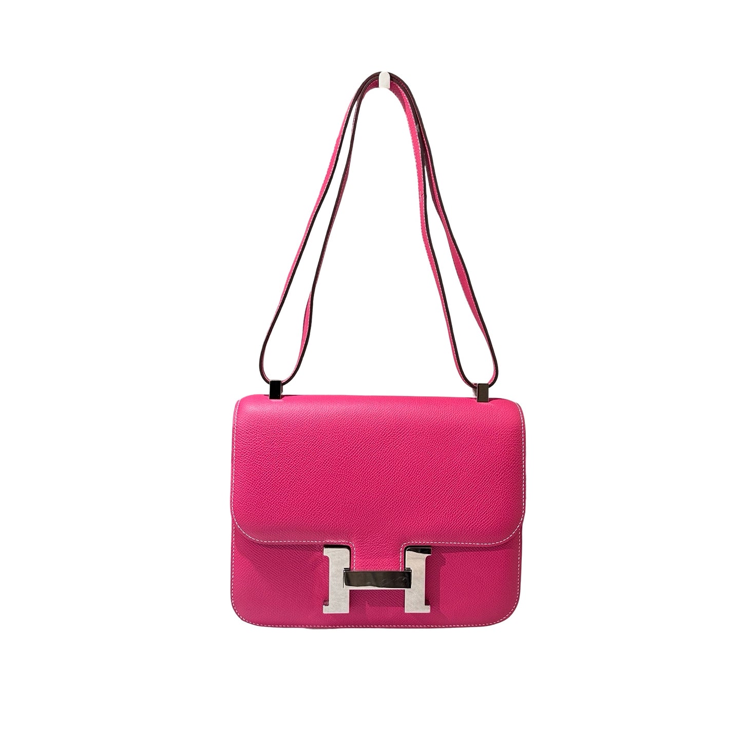 Used Hermès Constance 24 Shoulder Bag Pink PHW