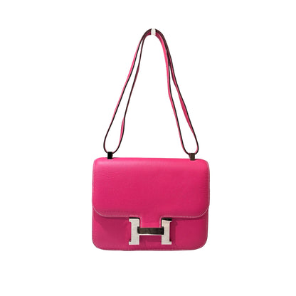 Used Hermès Constance 24 Shoulder Bag Pink PHW