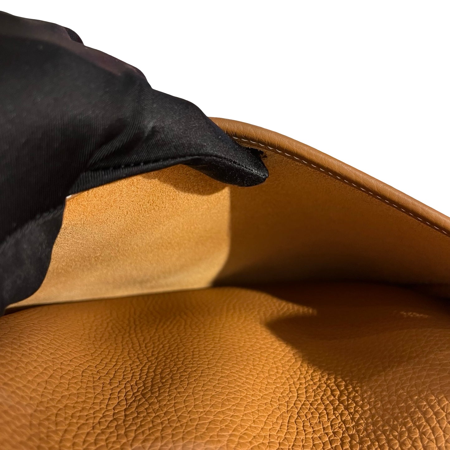 Used HERMÈS Clemence leather Evelyne 29 Shoulder Bag Brown