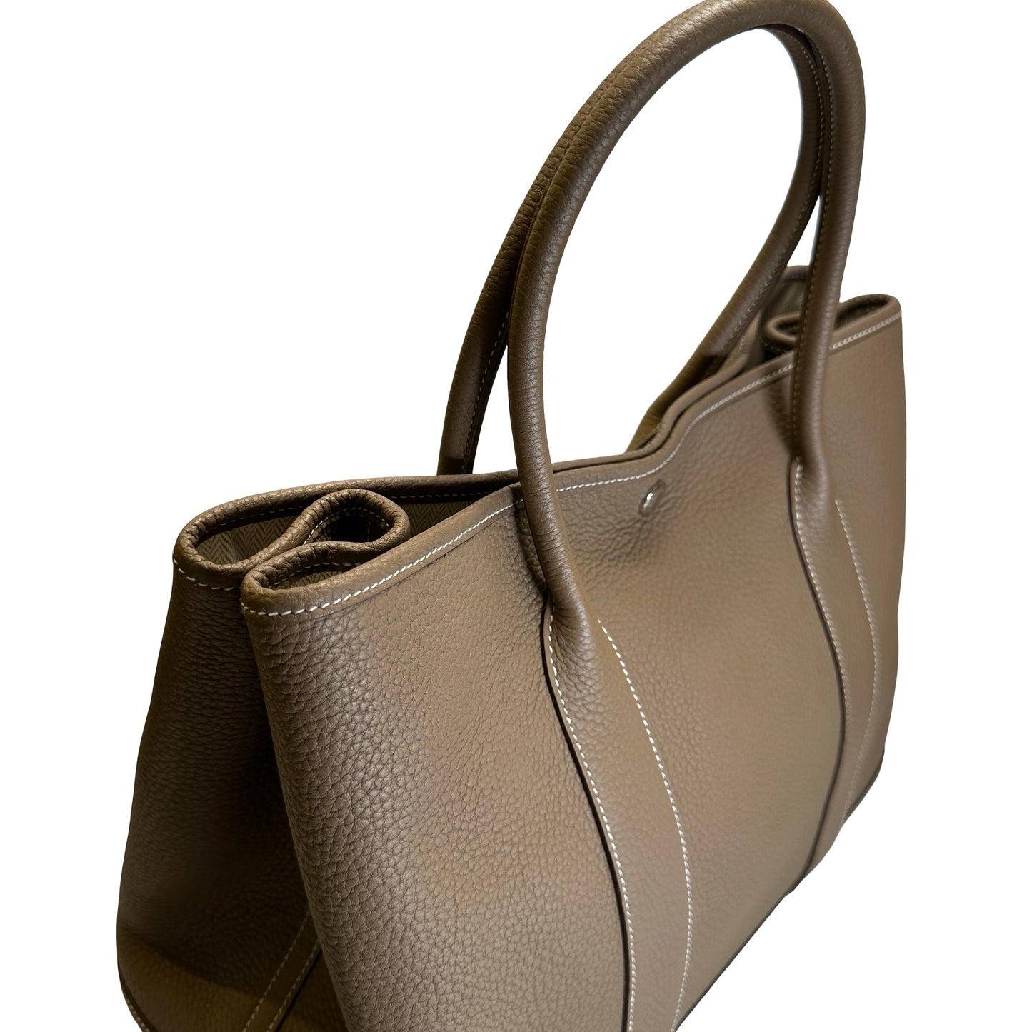 Used HERMES Negonda Garden Party Tote Bag Etoupe