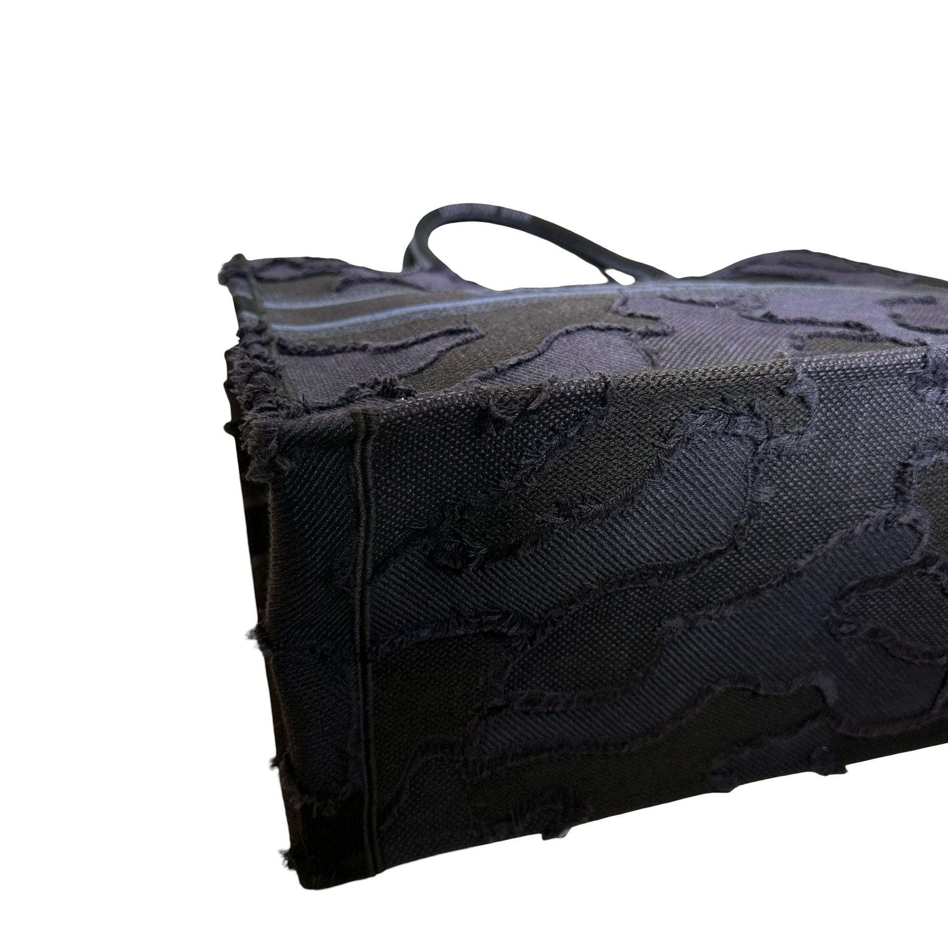 Used DIOR Camouflage Fringed Book Tote Blue Black – VOOTIC