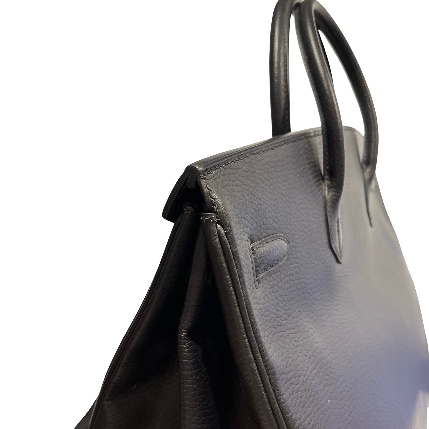 Used HERMES Togo Birkin Handbag Black