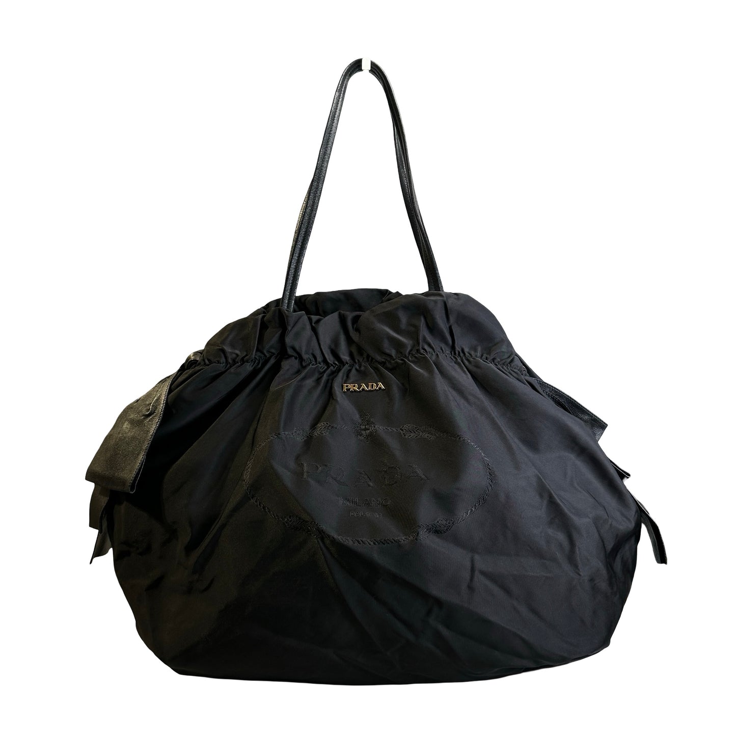 Used PRADA Nylon Tote Tote Bag Black