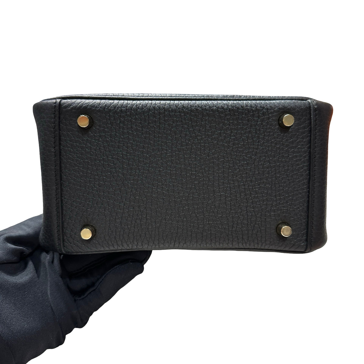Brand New HERMES Clemence Lindy Mini Handbag Black