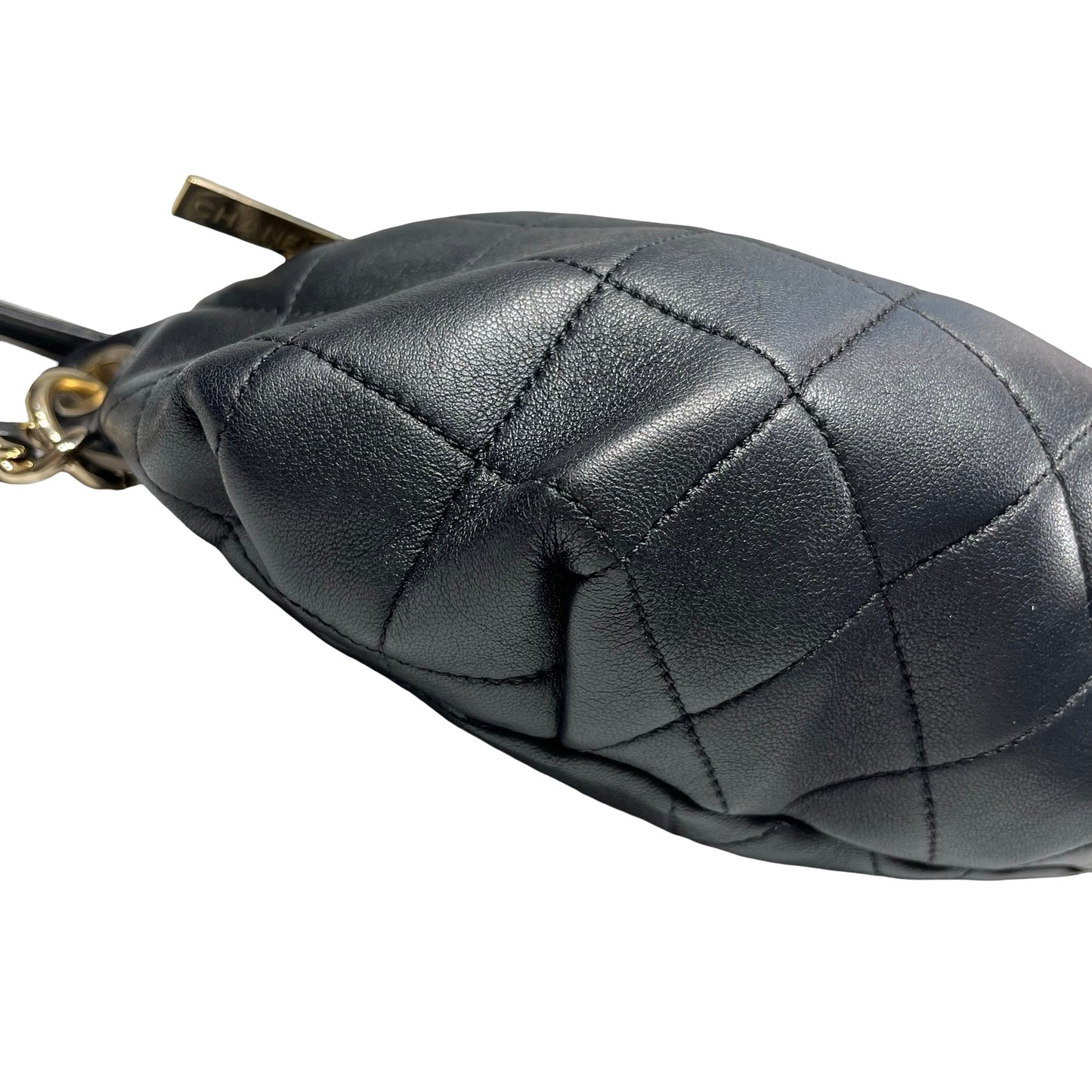 Used CHANEL Belt bag Black GHW