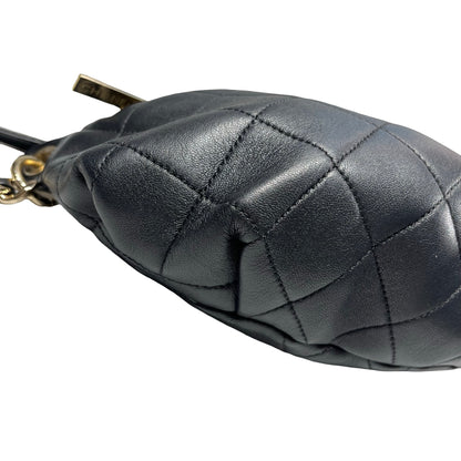 Used CHANEL Belt bag Black GHW
