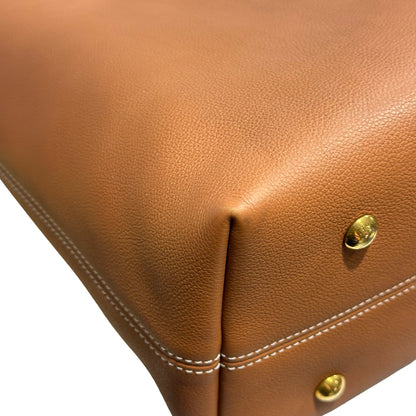 Used LOUIS VUITTON Monogram Leather Low Key Hobo Handbag Brown