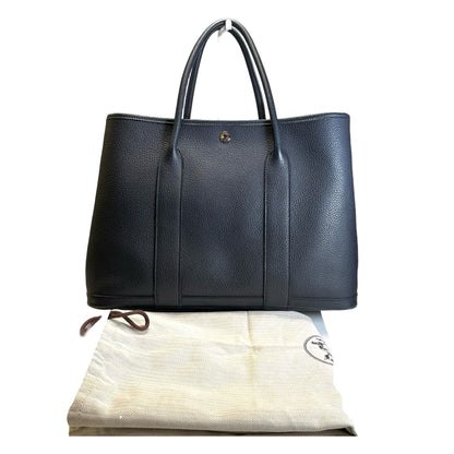Used HERMES Negonda Garden Party 36 Tote Bag Navy PHW