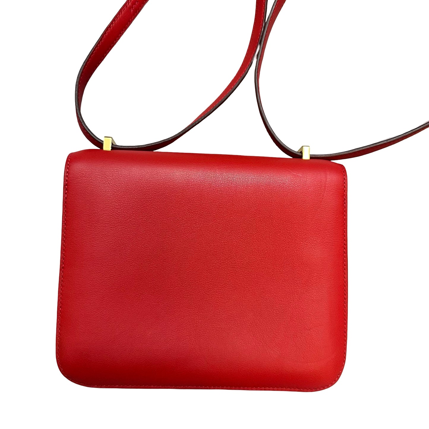 HERMES Swift Mini Constance Crossbody Bag Red GHW