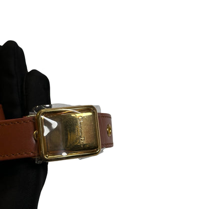 Used DIOR Calfskin Bobby Crossbody Bag Brown