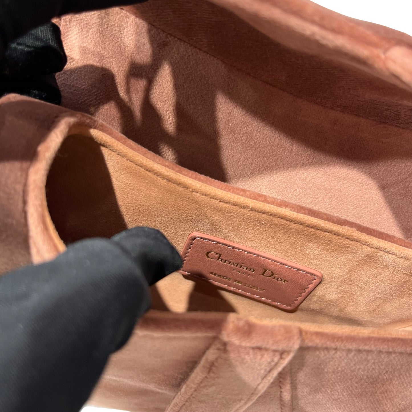 Used Christian Dior Mini Shoulder Pink Shoulder Bag Pink GHW