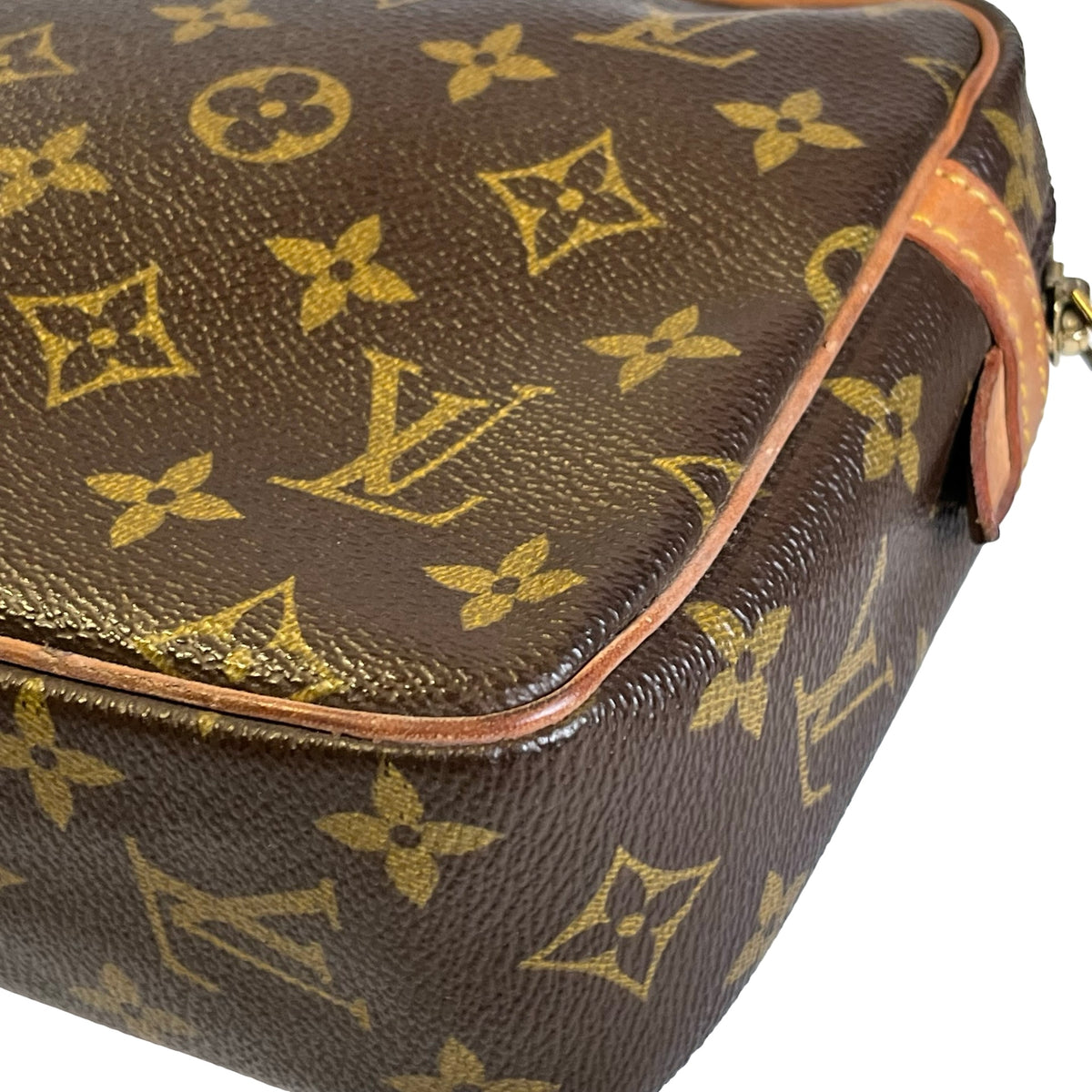Used LOUIS VUITTON Monogram Canvas Monogram Trocadero Crossbody Bag Brown