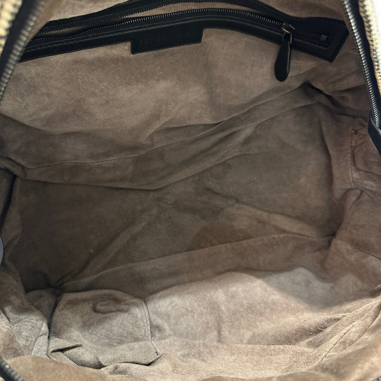 Used BOTTEGA VENETA Tote Bag Beige Black