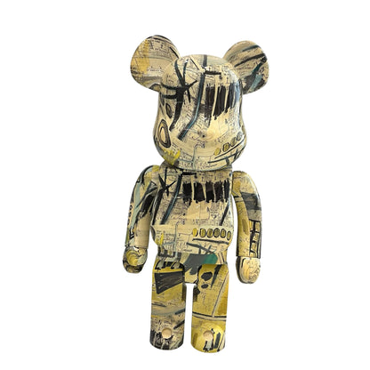 Used BEAR BRICKS Basquiat Artwork BE@RBRICK Jean-Michel Basquiat Accessories Multi-color
