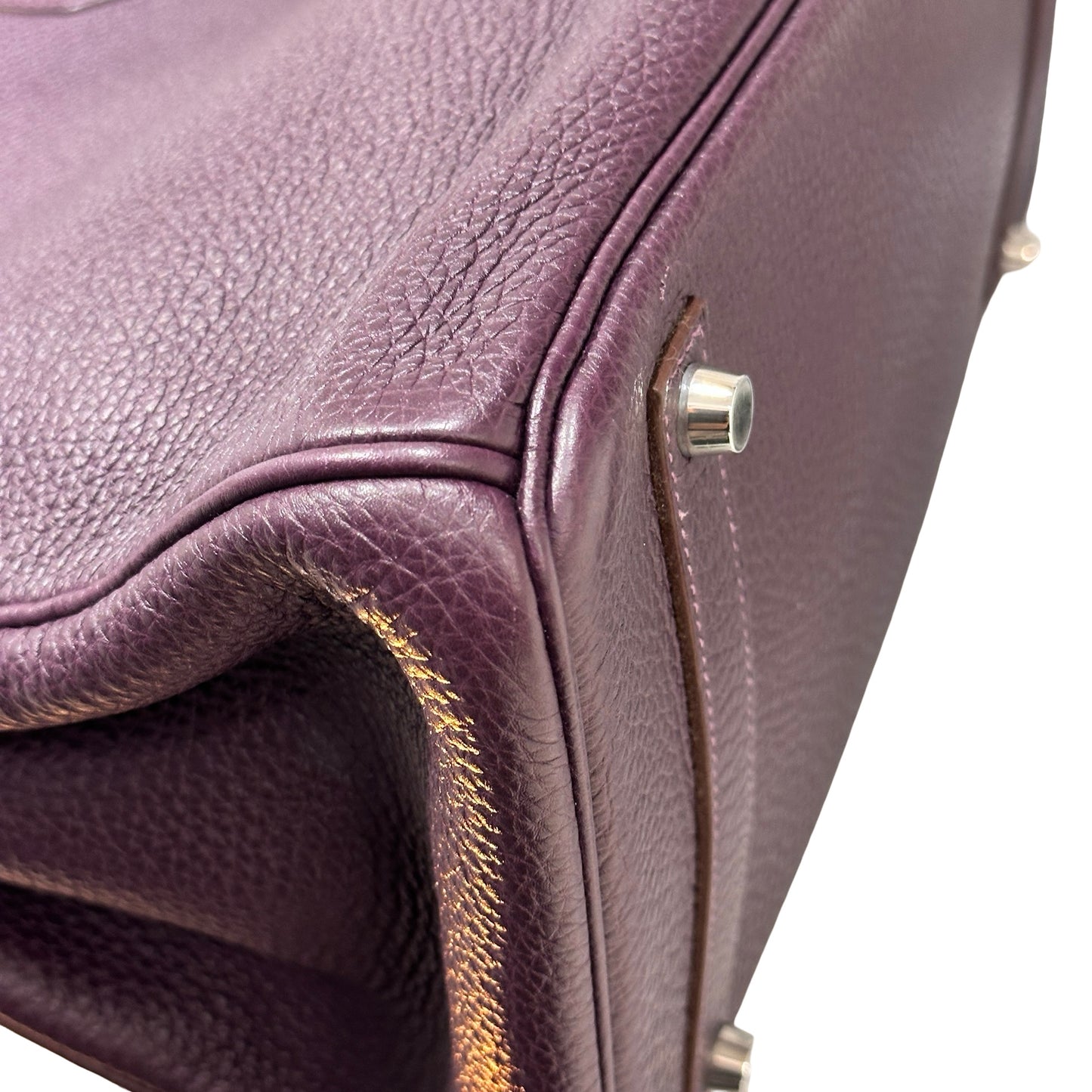 Used Hermès Birkin Handbag Purple PHW
