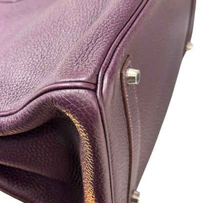 Used Hermès Birkin Handbag Purple PHW