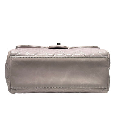 Used CHANEL Flap Chain Shoulder Bag Grey