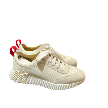 Used HERMÈS Bouncing Sneakers Shoes White Red Shoes White Red