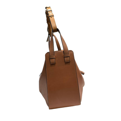 Used LOEWE Leather Hammock Shoulder Bag Tan