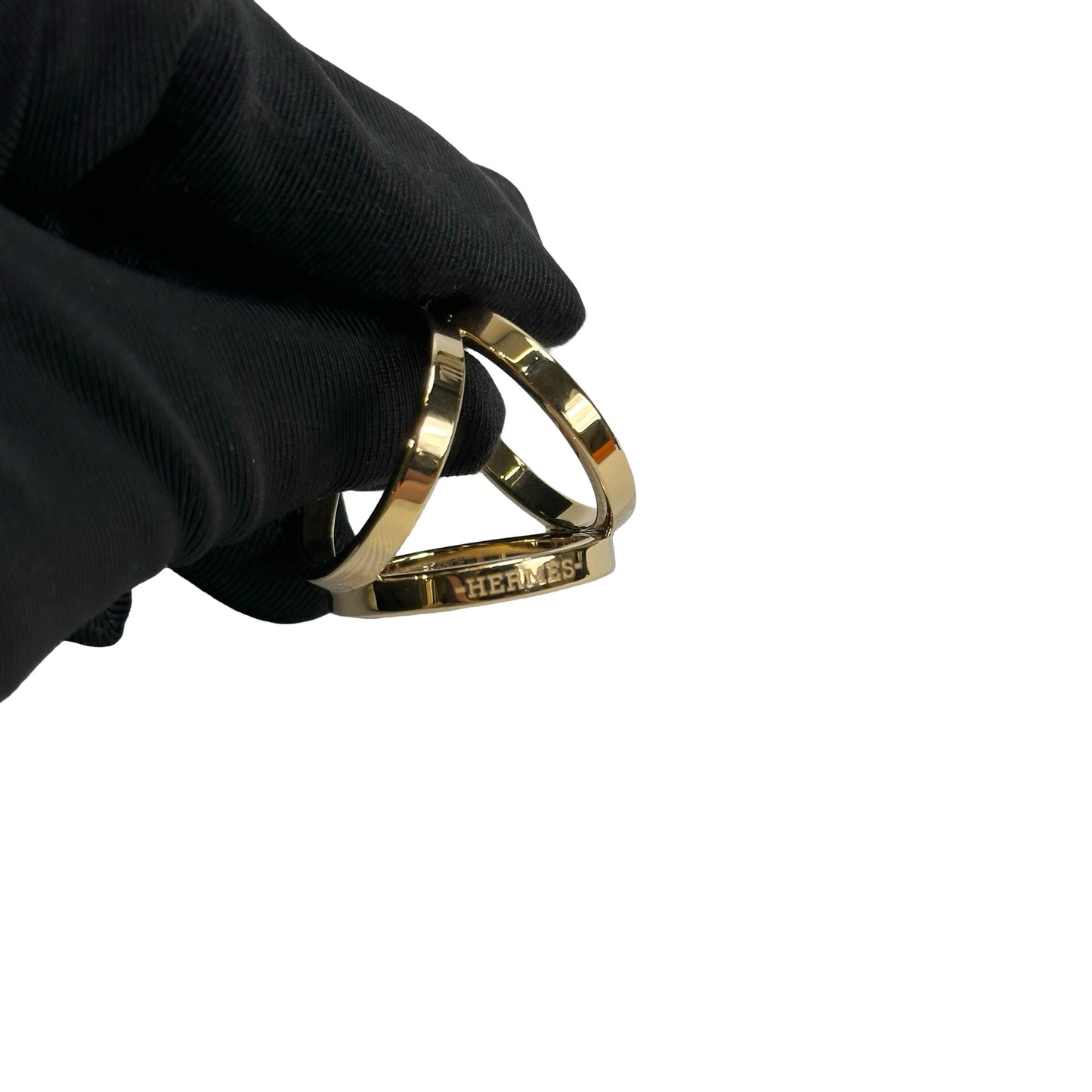 Used HERMES Scarf Ring Scarf ring Gold