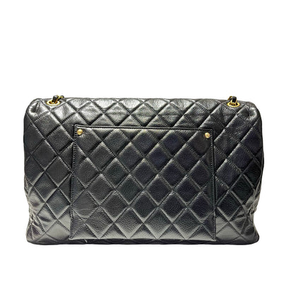 Used CHANEL Flap Shoulder Bag Black GHW