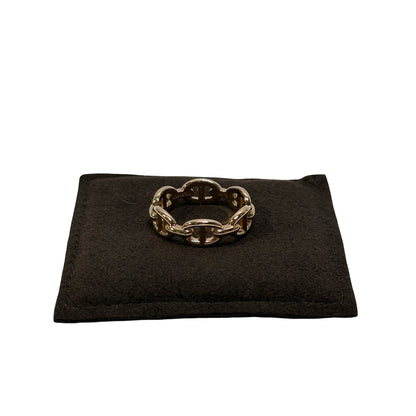 Brand New HERMES AU750 Chaine d'Ancre Ring Rose gold