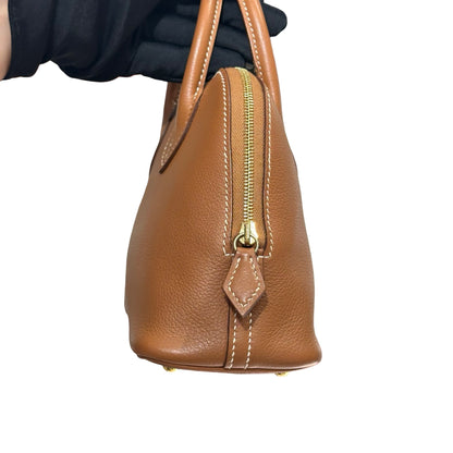 Used HERMÈS Mini Bolide Shoulder Bag Gold (37) GHW