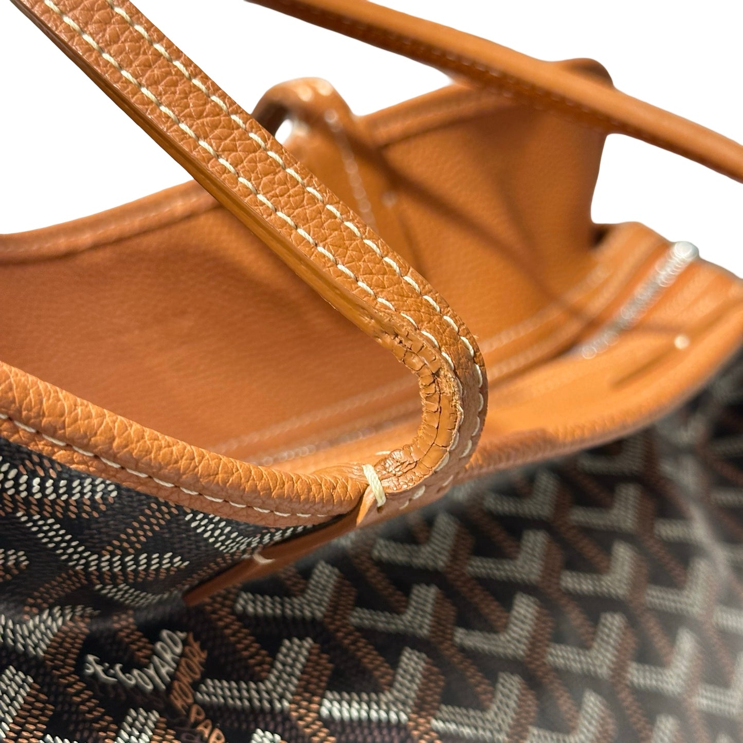 Used GOYARD Hardy PM Tote Bag Brown PHW