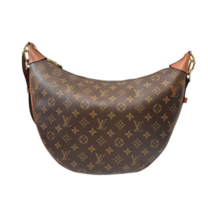 Used Louis Vuitton Monogram Canvas Loop Hobo Bag Brown GHW