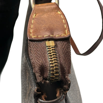 Used Louis Vuitton Monogram Eclipse coated canvas Pochette Shoulder Bag Monogram GHW