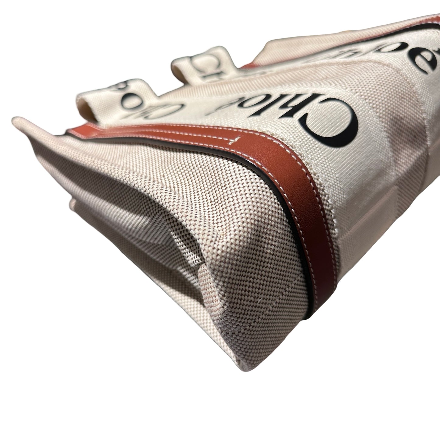 Used CHLOE Tote Bag White Brown