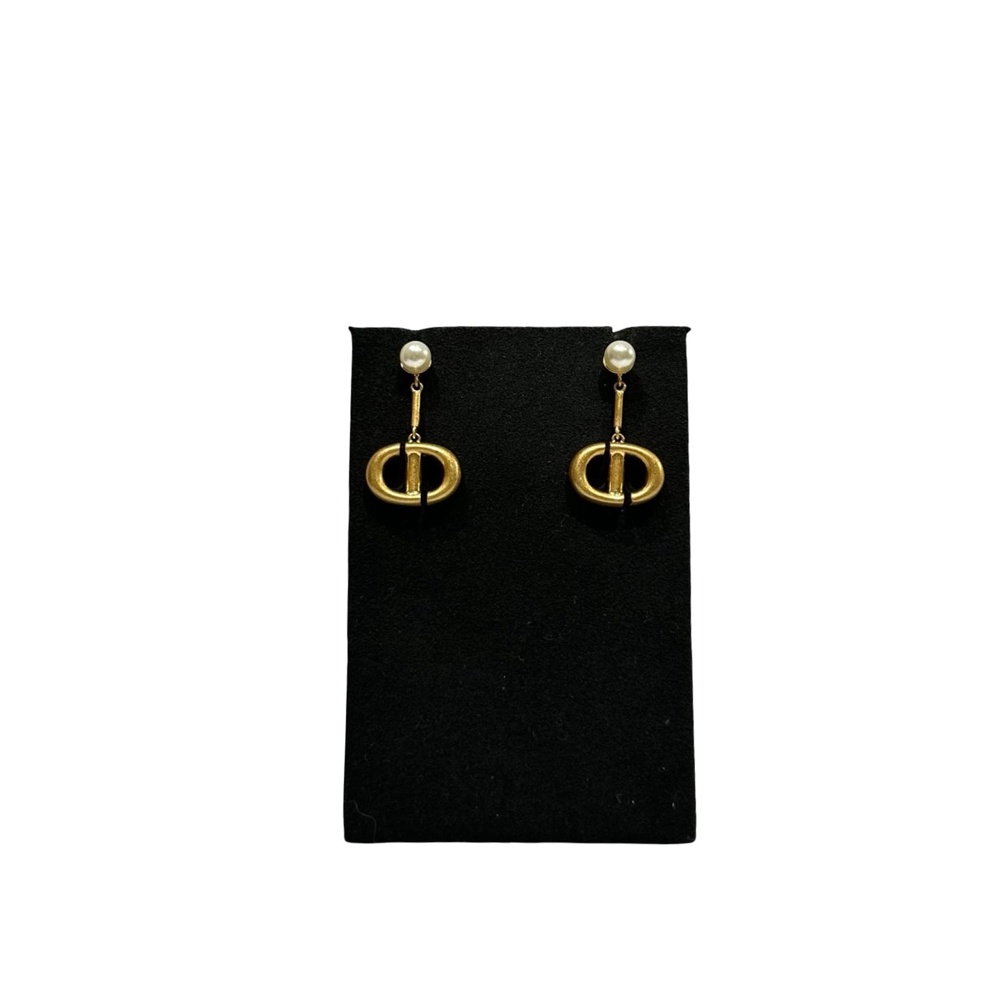 Unused DIOR Earrings White Gold