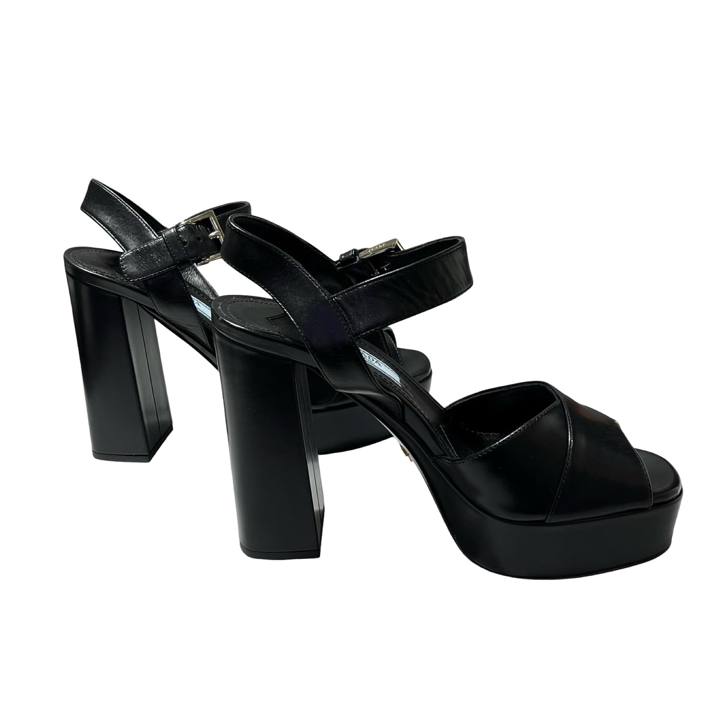Used PRADA High Heels Shoes Black PHW