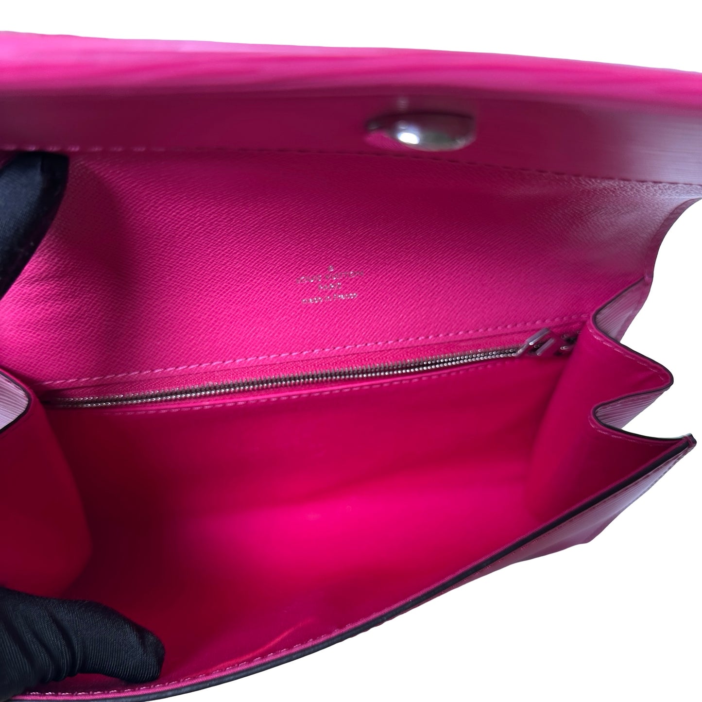 Used LOUIS VUITTON Leather Epi Clery Bag Pouch Pink PHW