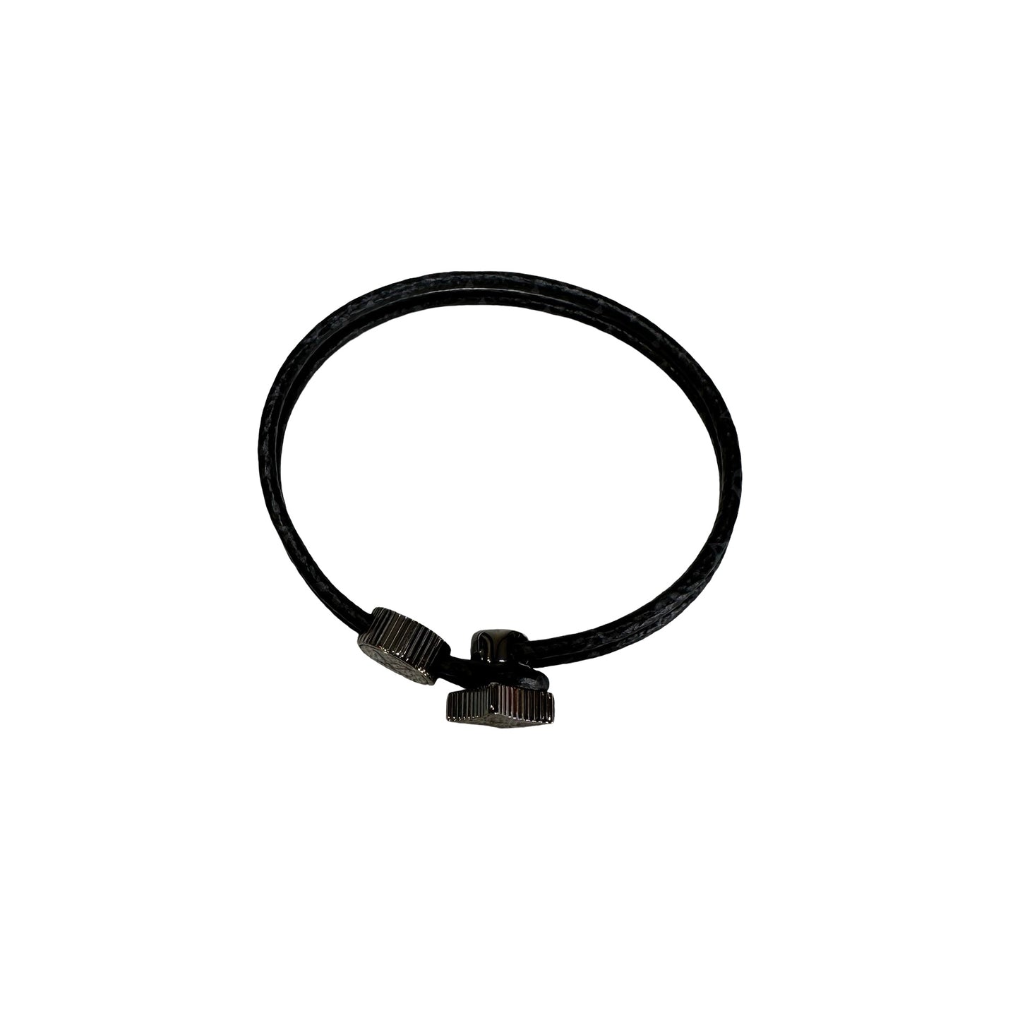 Used LOUIS VUITTON Loop It BRACELET Black PHW