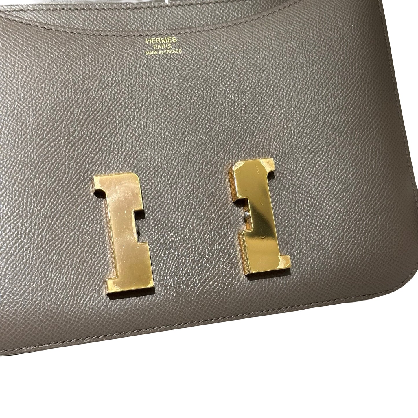 Used HERMÈS Constance 24 Shoulder Bag Etoupe GHW