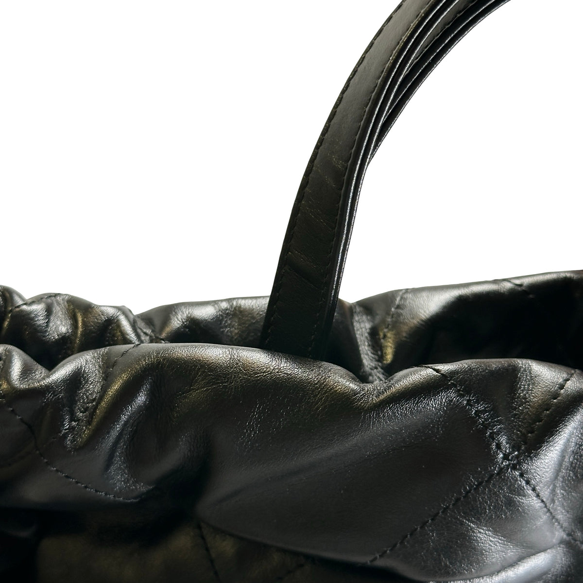 Used CHANEL Quilted Leather Chanel 22 Backpack Backpack Black