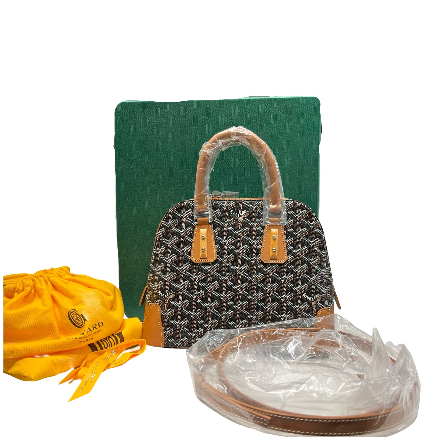 Unused GOYARD VENDOME Two Way Shoulder Bag Brown