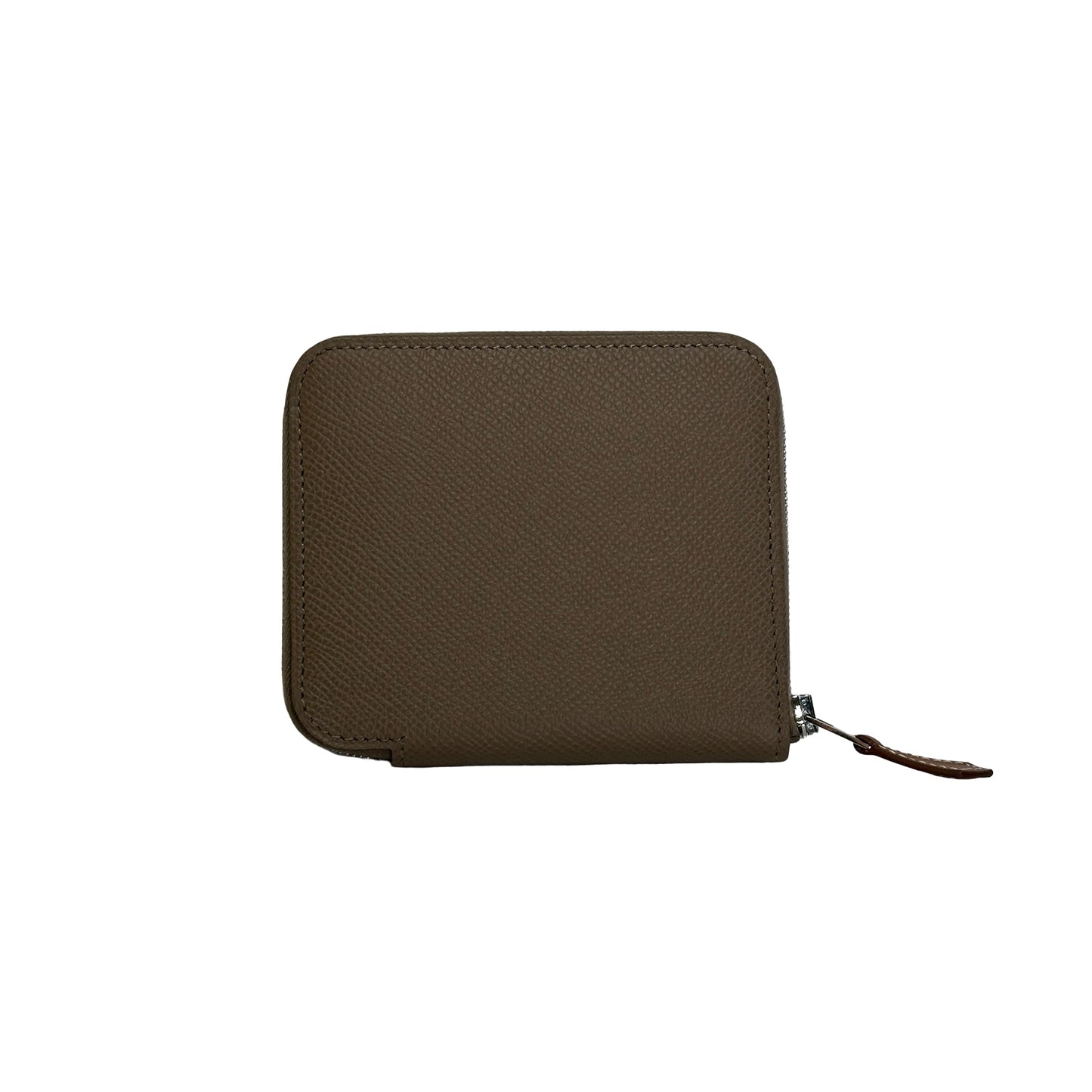 Brand New HERMES Epsom Silk Silk'In Compact Wallet Etoupe Multicolor