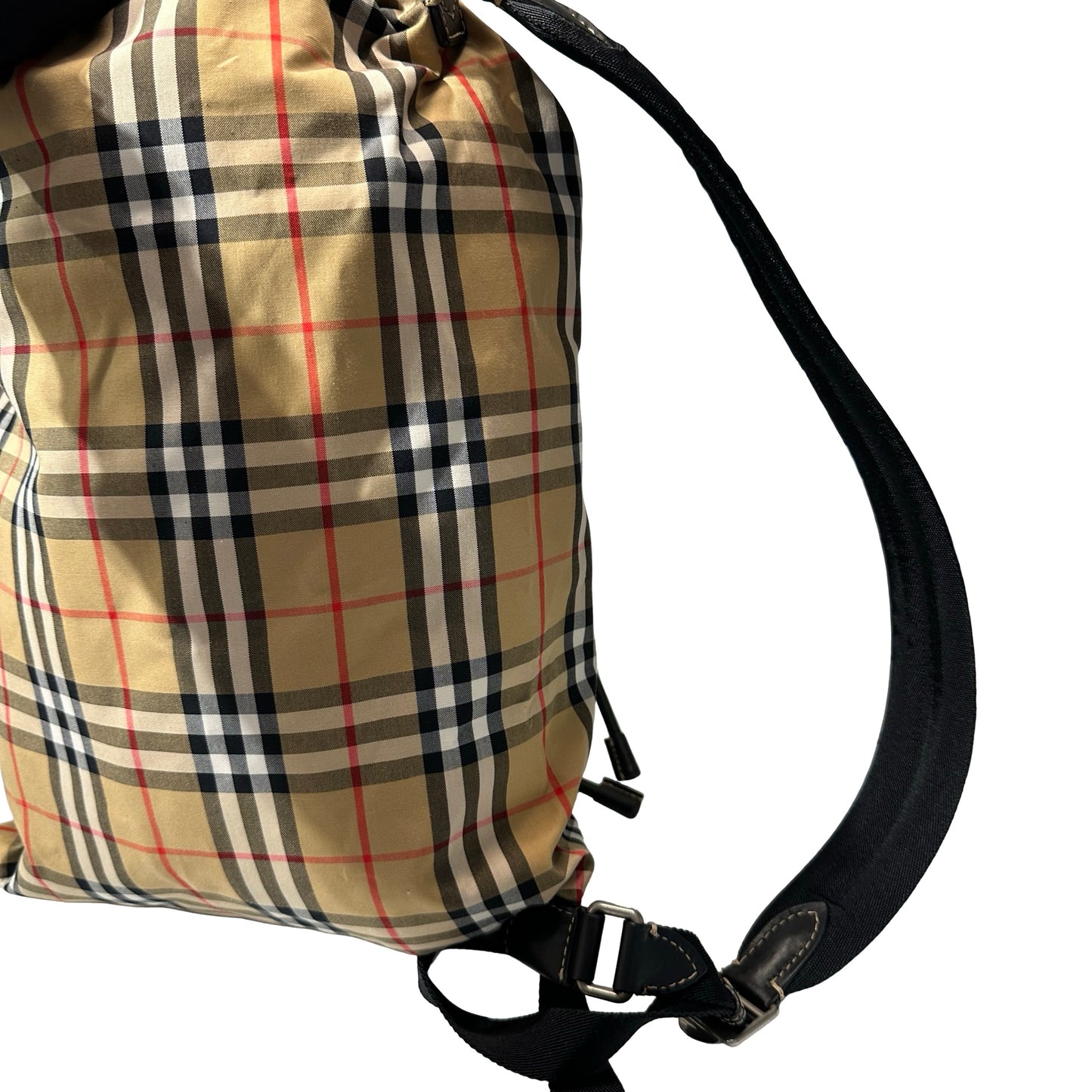 Used BURBERRY Backpack Rucksack Black Brown PHW
