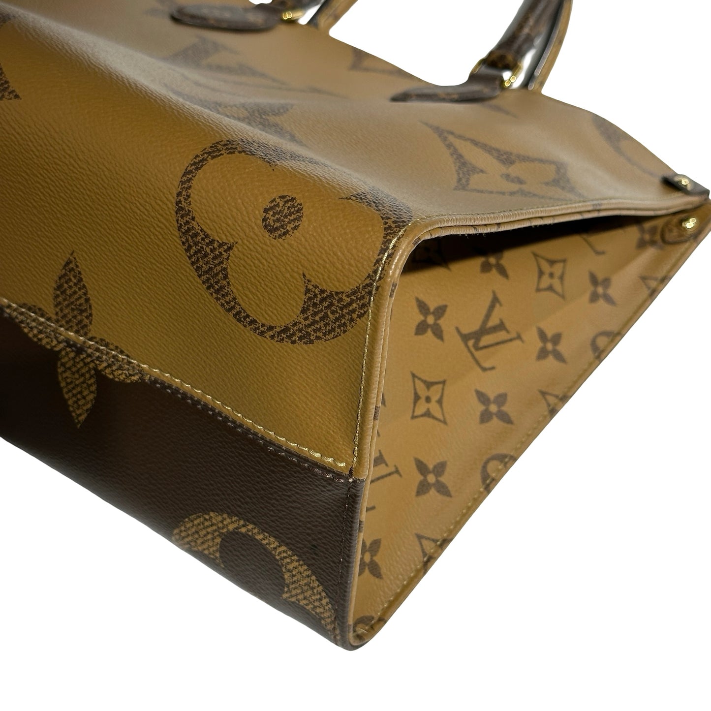 Used LOUIS VUITTON Canvas Used Louis Vuitton Monogram Brown On the Go Tote Bag Brown GHW
