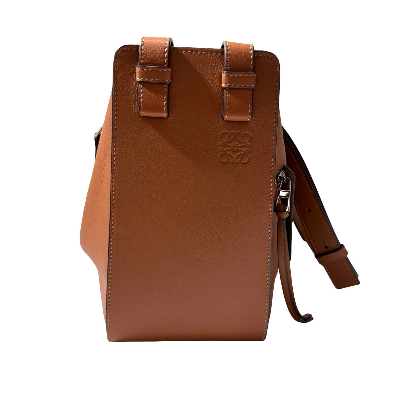 Used LOEWE Calfskin Leather Hammock small Cross Body Bag