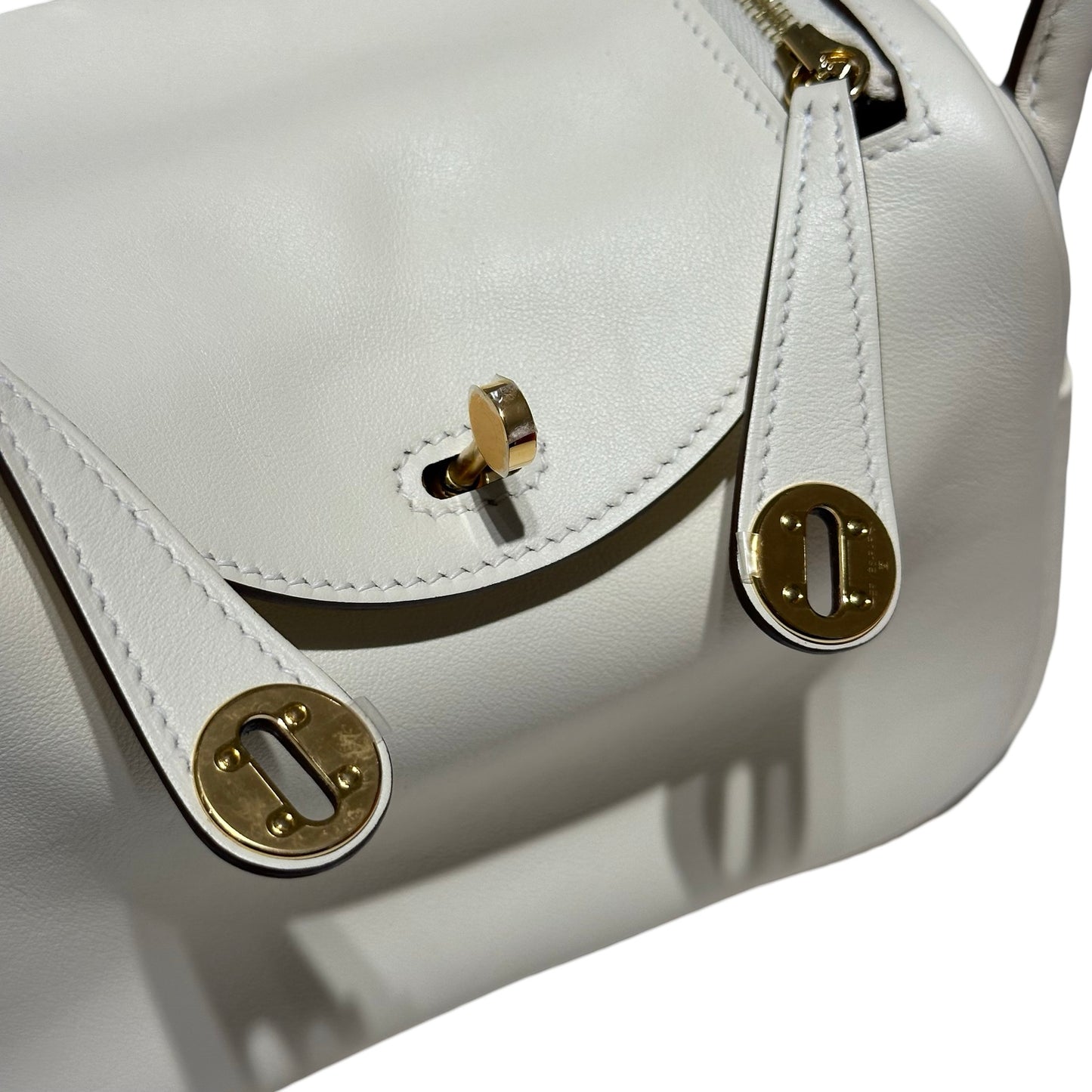 Swift Leather MINI LINDY Two Way Shoulder Bag [101588]