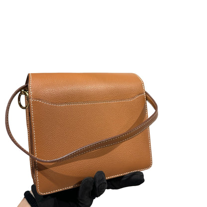 Used HERMES Roulis Shoulder Bag Gold GHW