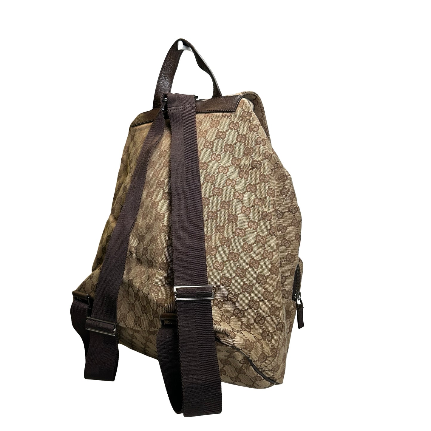 Used GUCCI GG Canvas GG Canvas Backpack Backpack Brown Beige