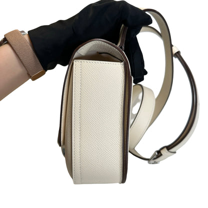 Brand New HERMÈS Epsom Calfskin Della Cavalleria Mini Crossbody Bag Nata