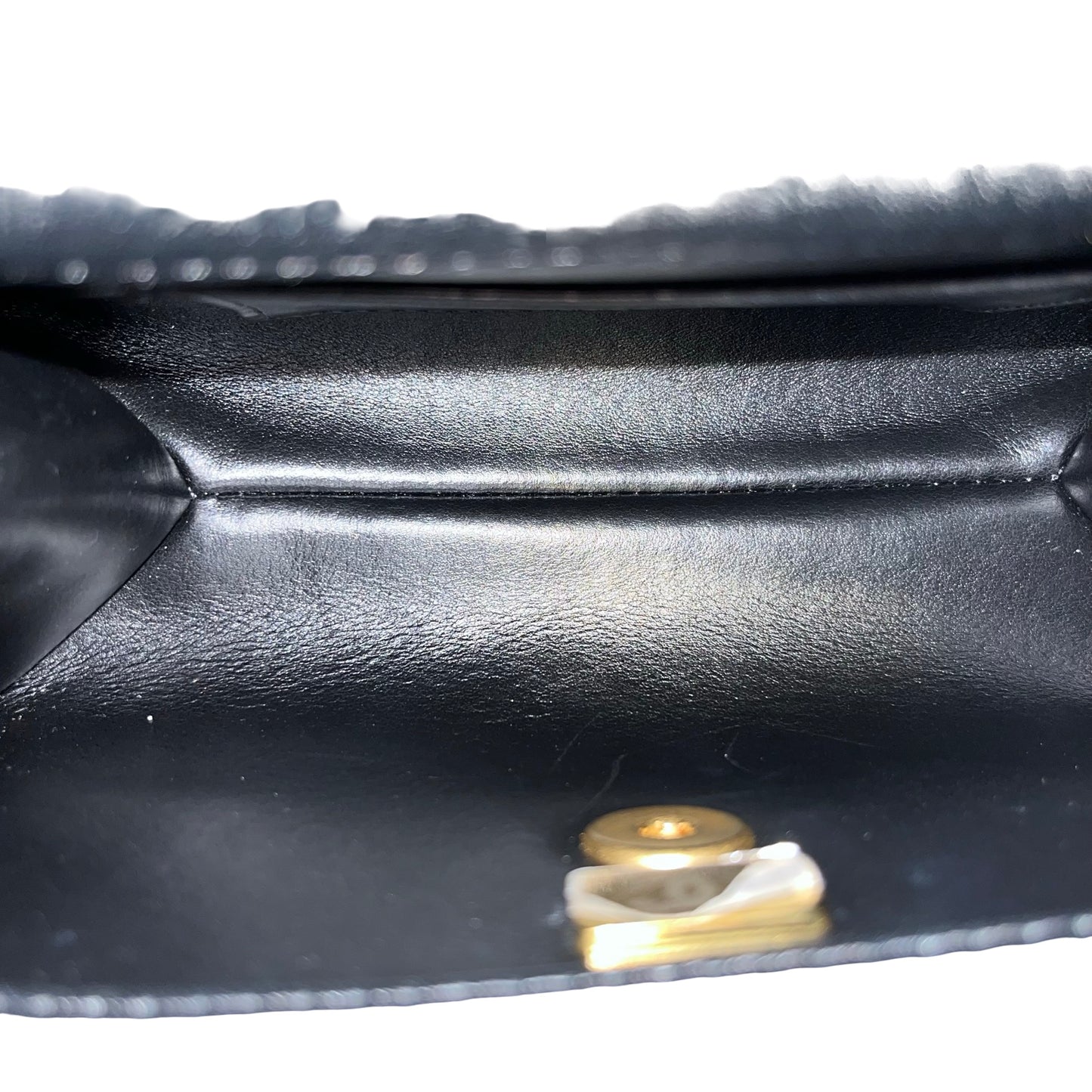 Used CHANEL Shoulder Bag Black GHW