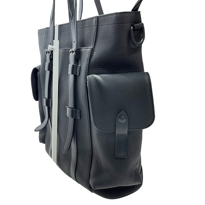 Used LOUIS VUITTON Taurillon Leather Christopher Tote Two Way Shoulder Bag Black