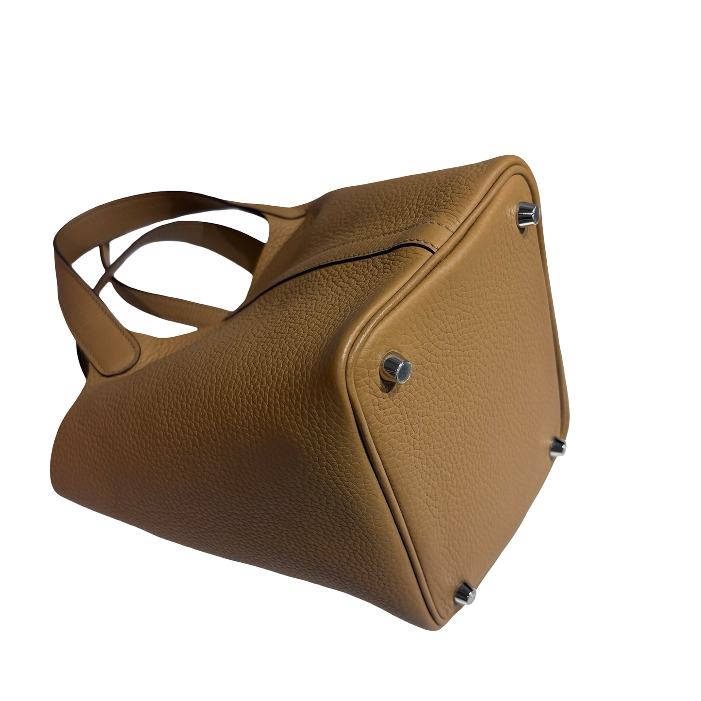 HERMES PICOTIN 18 BISCUIT BROWN PHW [3000222]