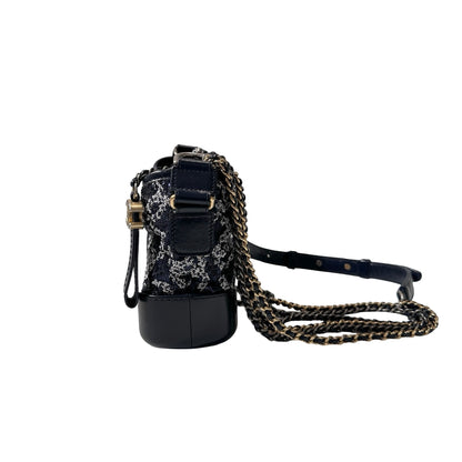 CHANEL Sequins Calfskin Leather Gabrielle small Cross Body Bag